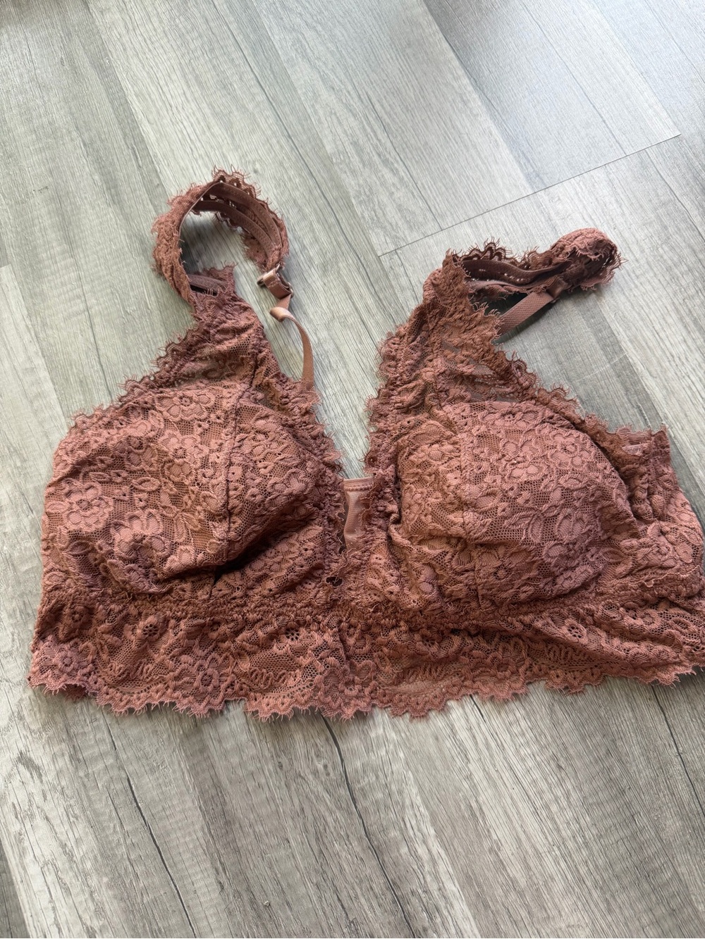aerie Lace Bralette in Dusty Rose
